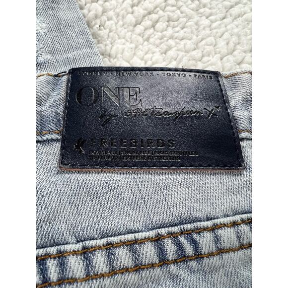 One teaspoon Trashed freebirds jeans - low rise skinny leg distressed - sz 28 - Picture 8 of 11